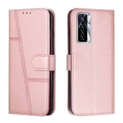 Stitching Calf Texture Buckle Leather Phone Case, For Tecno Camon 17P, For Tecno Camon 17 Pro, For Tecno Camon 18 / 18P, For Tecno Camon 18 Premier