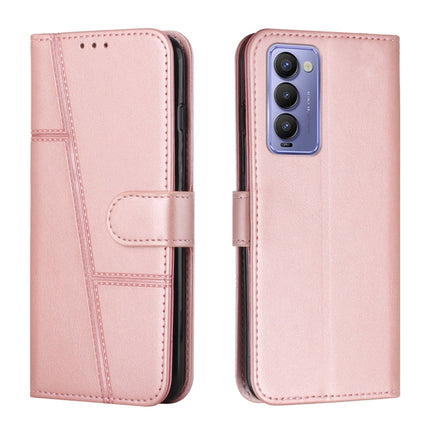 Stitching Calf Texture Buckle Leather Phone Case, For Tecno Camon 17P, For Tecno Camon 17 Pro, For Tecno Camon 18 / 18P, For Tecno Camon 18 Premier