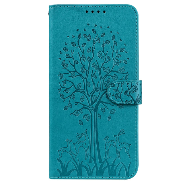 Tree & Deer Pattern Pressed Flip Leather Phone Case, For Nokia 3.4 / 5.4, For Nokia G20 / G10 / 6.3, For Sony Xperia 10 III, For Xiaomi Redmi 9T / 9 Power, For Xiaomi Redmi 10