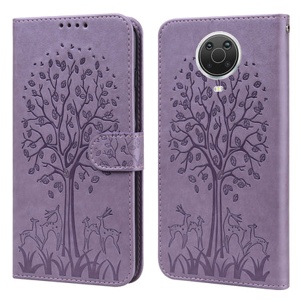 Tree & Deer Pattern Pressed Flip Leather Phone Case, For Nokia 3.4 / 5.4, For Nokia G20 / G10 / 6.3, For Sony Xperia 10 III, For Xiaomi Redmi 9T / 9 Power, For Xiaomi Redmi 10