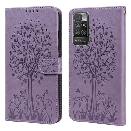 Tree & Deer Pattern Pressed Flip Leather Phone Case, For Nokia 3.4 / 5.4, For Nokia G20 / G10 / 6.3, For Sony Xperia 10 III, For Xiaomi Redmi 9T / 9 Power, For Xiaomi Redmi 10