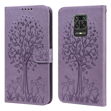 Tree & Deer Pattern Pressed Flip Leather Phone Case, For Xiaomi Redmi Note 10 Pro / Note 10 Pro Max, For Xiaomi Redmi Note 11 4G, For Xiaomi Redmi Note 11 Pro 4G / 5G, For Xiaomi Redmi Note 9 Pro / Note 9 Pro Max