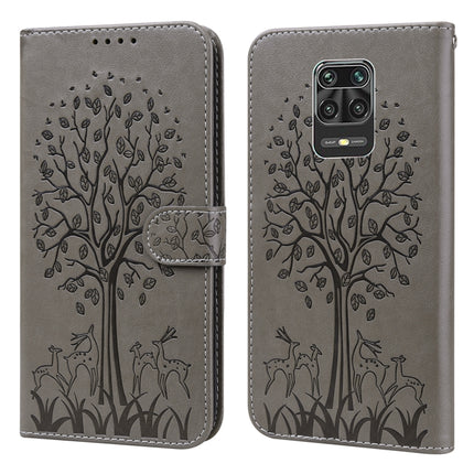 Tree & Deer Pattern Pressed Flip Leather Phone Case, For Xiaomi Redmi Note 10 Pro / Note 10 Pro Max, For Xiaomi Redmi Note 11 4G, For Xiaomi Redmi Note 11 Pro 4G / 5G, For Xiaomi Redmi Note 9 Pro / Note 9 Pro Max