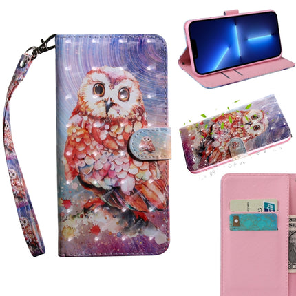 3D Painting Pattern Coloured Drawing Leather Phone Case, For iPhone 13 Pro Max, For iPhone 13 Pro