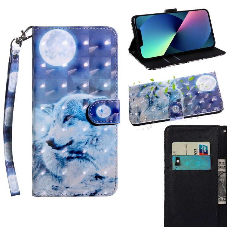3D Painting Pattern Coloured Drawing Leather Phone Case, For iPhone 13, For iPhone 13 mini