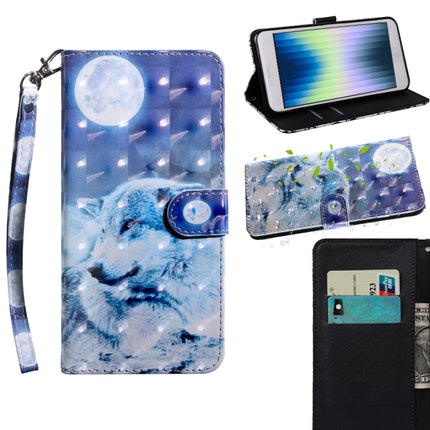 3D Painting Pattern Coloured Drawing Leather Phone Case, For iPhone SE 2022