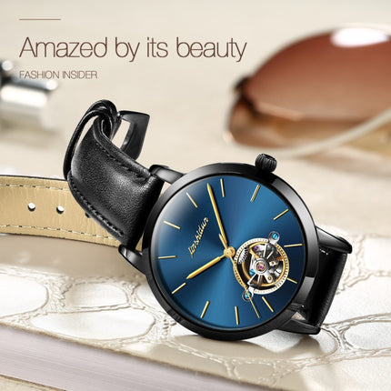 JIN SHI DUN 8812 Women Simple Hollowed Waterproof Automatic Mechanical Watch