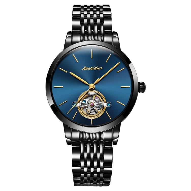 JIN SHI DUN 8812 Women Simple Hollowed Waterproof Automatic Mechanical Watch