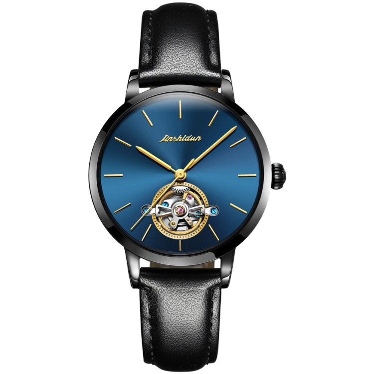 JIN SHI DUN 8812 Women Simple Hollowed Waterproof Automatic Mechanical Watch