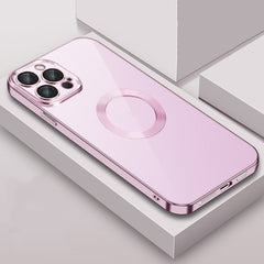 9D Electroplated Edge Len Film Clear PC + TPU Shockproof Case, For iPhone 11, For iPhone 11 Pro Max, For iPhone 12