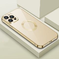 9D Electroplated Edge Len Film Clear PC + TPU Shockproof Case, For iPhone 11, For iPhone 11 Pro Max, For iPhone 12, For iPhone 12 Pro