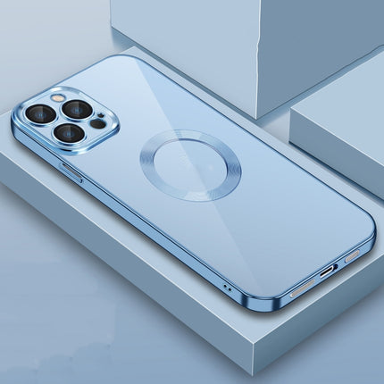 9D Electroplated Edge Len Film Clear PC + TPU Shockproof Case, For iPhone 13 Pro, For iPhone 13 Pro Max