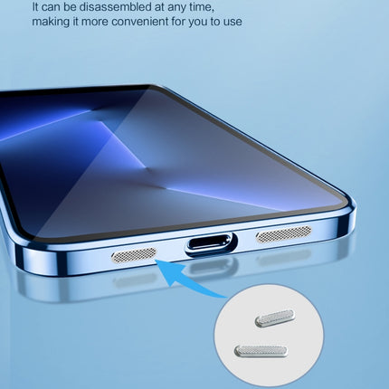 9D Electroplated Edge Len Film Clear PC + TPU Shockproof Case, For iPhone 13 Pro, For iPhone 13 Pro Max