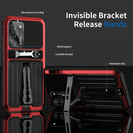 Triple-proof Armor Phone Case with Holder, For Samsung Galaxy S22 5G, For Samsung Galaxy S22+ 5G, For Samsung Galaxy S22 Ultra 5G