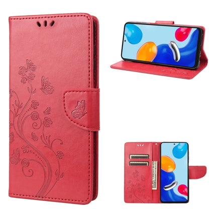 Embossed Butterfly Pattern Flip Leather Phone Case, For Xiaomi Redmi Note 11 4G / Note 11S, For Xiaomi Poco X4 Pro 5G