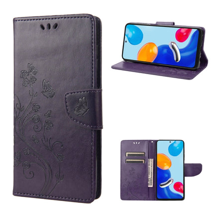 Embossed Butterfly Pattern Flip Leather Phone Case, For Xiaomi Redmi Note 11 4G / Note 11S, For Xiaomi Poco X4 Pro 5G