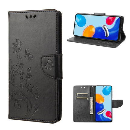 Embossed Butterfly Pattern Flip Leather Phone Case, For Xiaomi Redmi Note 11 4G / Note 11S, For Xiaomi Poco X4 Pro 5G