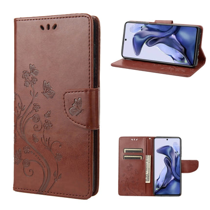 Embossed Butterfly Pattern Flip Leather Phone Case, For Xiaomi Redmi Note 11 4G / Note 11S, For Xiaomi Poco X4 Pro 5G
