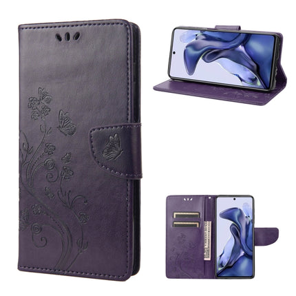 Embossed Butterfly Pattern Flip Leather Phone Case, For Xiaomi Redmi Note 11 4G / Note 11S, For Xiaomi Poco X4 Pro 5G