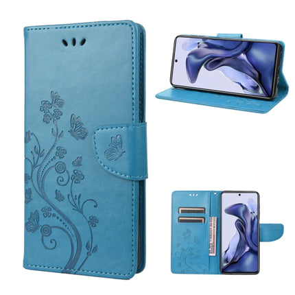 Embossed Butterfly Pattern Flip Leather Phone Case, For Xiaomi Redmi Note 11 4G / Note 11S, For Xiaomi Poco X4 Pro 5G