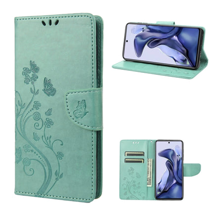Embossed Butterfly Pattern Flip Leather Phone Case, For Xiaomi Redmi Note 11 4G / Note 11S, For Xiaomi Poco X4 Pro 5G
