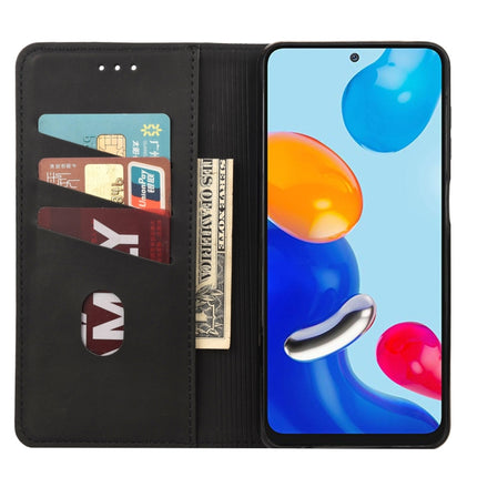 Skin Feel Magnetic Splicing Leather Phone Case, For Xiaomi Redmi Note 11 4G / Note 11S, For Xiaomi Poco X4 Pro 5G