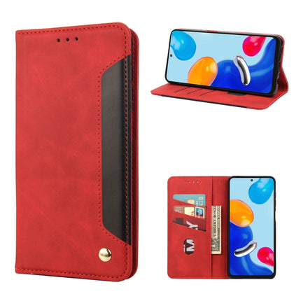 Skin Feel Magnetic Splicing Leather Phone Case, For Xiaomi Redmi Note 11 4G / Note 11S, For Xiaomi Poco X4 Pro 5G