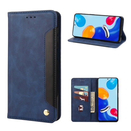 Skin Feel Magnetic Splicing Leather Phone Case, For Xiaomi Redmi Note 11 4G / Note 11S, For Xiaomi Poco X4 Pro 5G