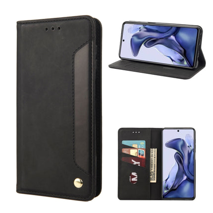 Skin Feel Magnetic Splicing Leather Phone Case, For Xiaomi Redmi Note 11 4G / Note 11S, For Xiaomi Poco X4 Pro 5G