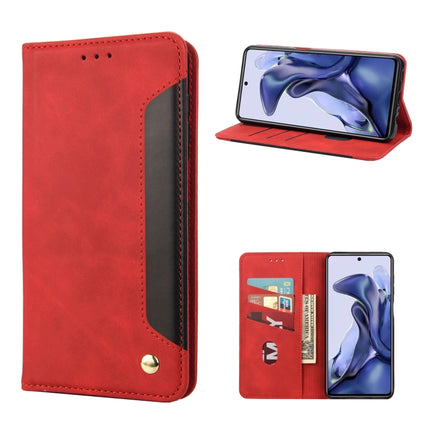 Skin Feel Magnetic Splicing Leather Phone Case, For Xiaomi Redmi Note 11 4G / Note 11S, For Xiaomi Poco X4 Pro 5G