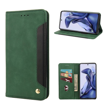 Skin Feel Magnetic Splicing Leather Phone Case, For Xiaomi Redmi Note 11 4G / Note 11S, For Xiaomi Poco X4 Pro 5G