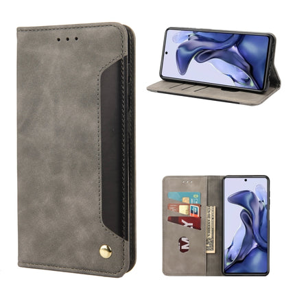 Skin Feel Magnetic Splicing Leather Phone Case, For Xiaomi Redmi Note 11 4G / Note 11S, For Xiaomi Poco X4 Pro 5G