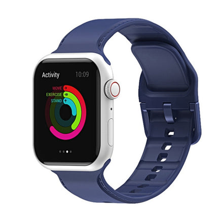 Silicone Stitching Watchband For Apple Watch Series, 7 41mm / 6&SE&5&4 40mm / 3&2&1 38mm