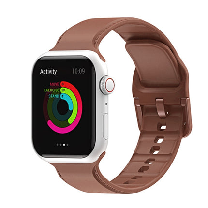 Silicone Stitching Watchband For Apple Watch Series, 7 41mm / 6&SE&5&4 40mm / 3&2&1 38mm