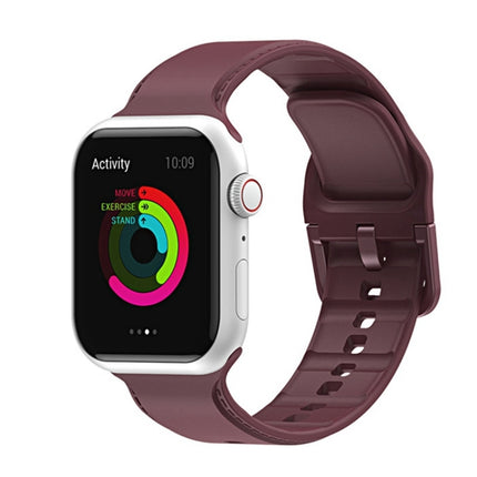Silicone Stitching Watchband For Apple Watch Series, 7 41mm / 6&SE&5&4 40mm / 3&2&1 38mm