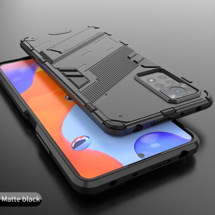 Punk Armor 2 in 1 PC + TPU Shockproof Phone Case with Invisible Holder, For Xiaomi Redmi Note 11 Pro 5G Gobal, For Xiaomi Poco M4 Pro 4G, For Xiaomi Poco X4 Pro 5G