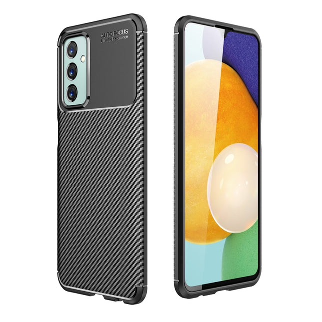 Carbon Fiber Texture Shockproof TPU Phone Case, For Samsung Galaxy M23 / F23