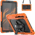 For Samsung Galaxy Tab S8+ 12.4 inch SM-X800 / Orange+Black