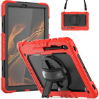For Samsung Galaxy Tab S8+ 12.4 inch SM-X800 / Red+Black