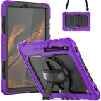 For Samsung Galaxy Tab S8+ 12.4 inch SM-X800 / Purple+Black