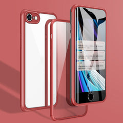 Funda de teléfono de TPU de vidrio de doble cara, para iPhone SE 2022 / SE 2020 / 7 / 8