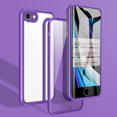 Funda de teléfono de TPU de vidrio de doble cara, para iPhone SE 2022 / SE 2020 / 7 / 8