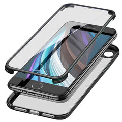 Funda de teléfono de TPU de vidrio de doble cara, para iPhone SE 2022 / SE 2020 / 7 / 8