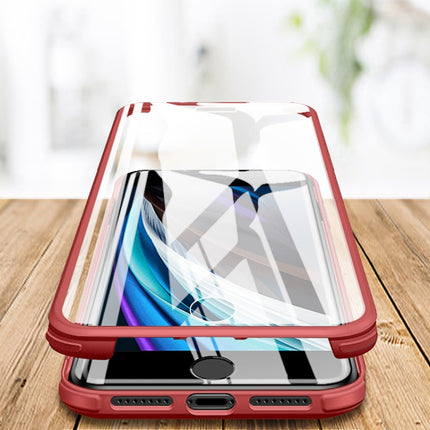 Double-sided Glass TPU Phone Case, For iPhone SE 2022 / SE 2020 / 7 / 8