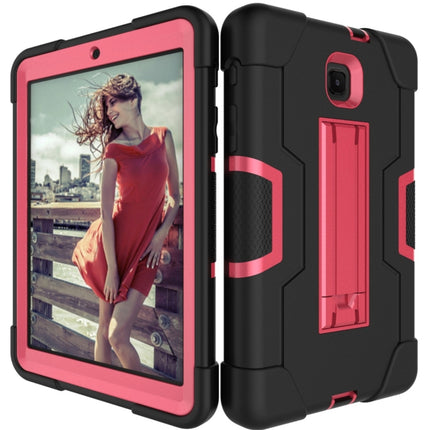 Kontrastfarbene Kombinationshülle aus Silikon und PC mit Halterung, für Galaxy Tab A 8.0 &amp; S Pen (2019) P200, für Galaxy Tab A 8.0 (2018) T387