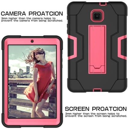 Kontrastfarbene Kombinationshülle aus Silikon und PC mit Halterung, für Galaxy Tab A 8.0 &amp; S Pen (2019) P200, für Galaxy Tab A 8.0 (2018) T387