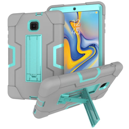 Kontrastfarbene Kombinationshülle aus Silikon und PC mit Halterung, für Galaxy Tab A 8.0 &amp; S Pen (2019) P200, für Galaxy Tab A 8.0 (2018) T387