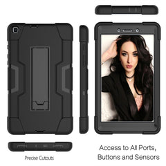 Contrast Color Silicone + PC Combination Case with Holder, For Galaxy Tab A 8.0 (2019) T290, For Galaxy Tab A 10.1 (2019) T510