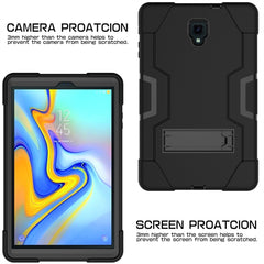 Contrast Color Silicone + PC Combination Case with Holder, For Galaxy Tab A 10.5 T590, For Galaxy Tab S4 10.5 T830