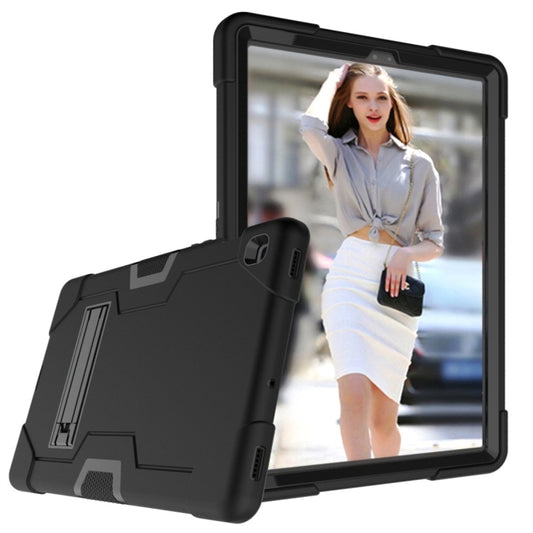 Estuche combinado de silicona y PC en color de contraste con soporte para Galaxy Tab S5e T720 y iPad 10.2